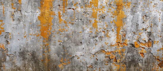 Fototapeta premium A weathered concrete wall with a textured surface suitable for a copy space image