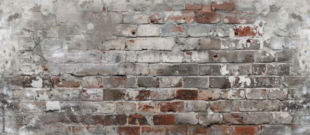 Aufkleber conceptual brick background as a wallpaper texture with concrete copy space image included