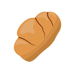 Flat Simple Illustration Of Bread