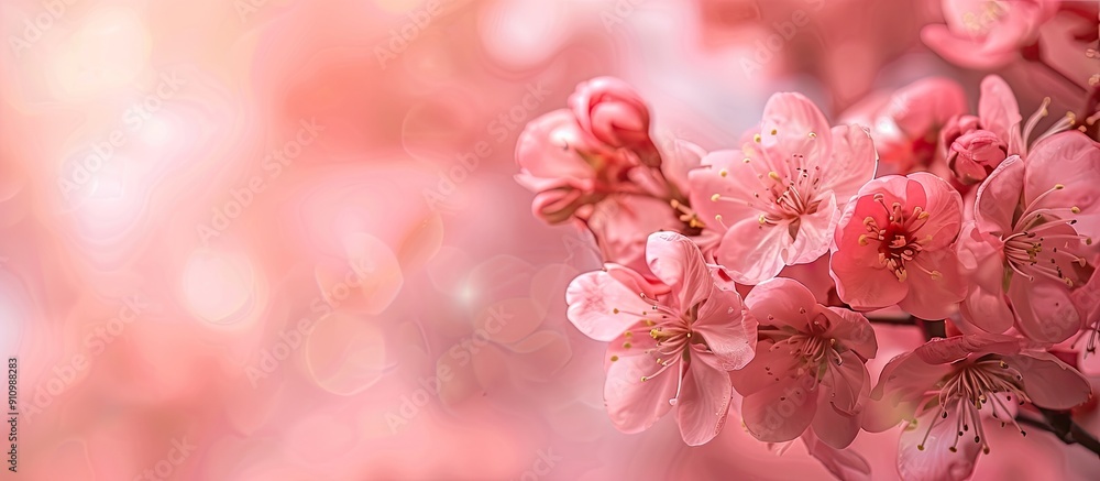 Aufkleber background in a soft shade of pink providing ample copy space image