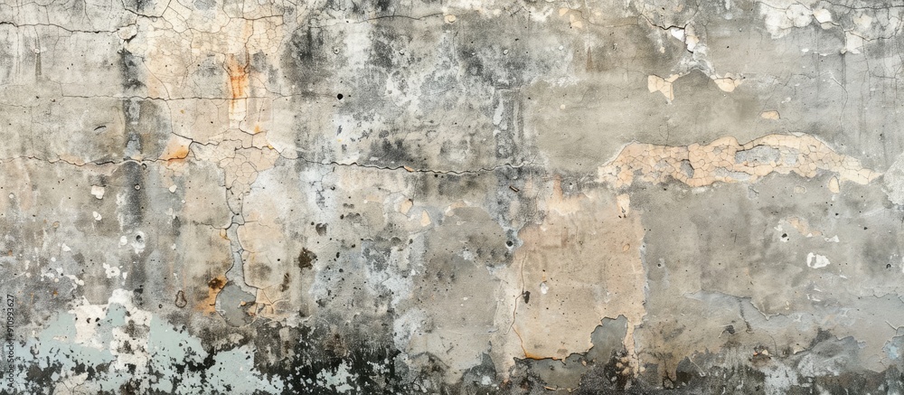 Poster a weathered concrete wall with a textured surface suitable for a copy space image