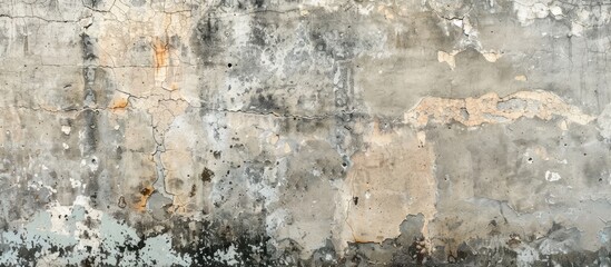 Obraz premium A weathered concrete wall with a textured surface suitable for a copy space image