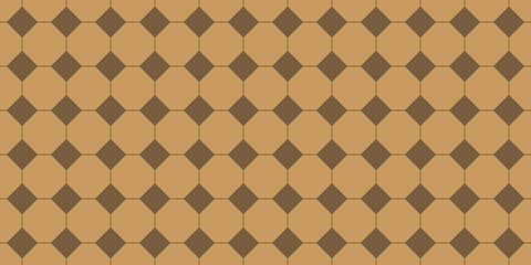 Geometric checkerboard design seamless pattern. Rhombus background. Creative trendy style. Modern beige print for fashion textile fabric, cloth, home decor