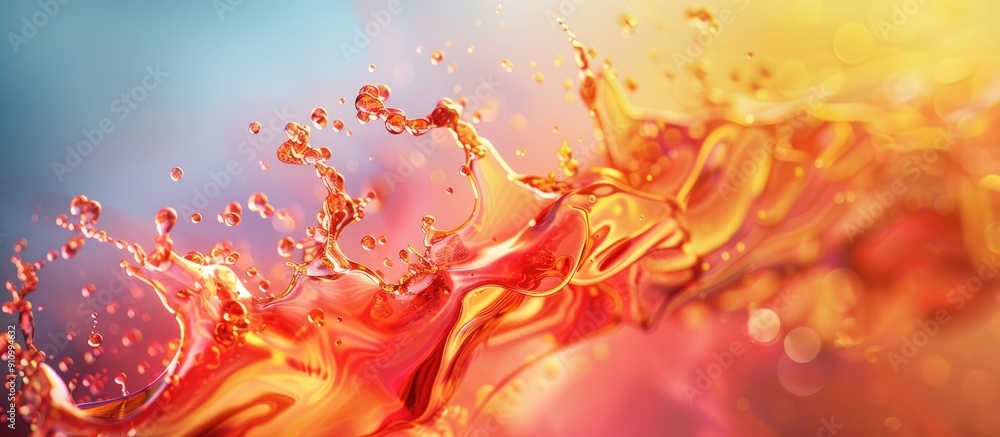 Poster vivid and juicy abstracts with a copy space image