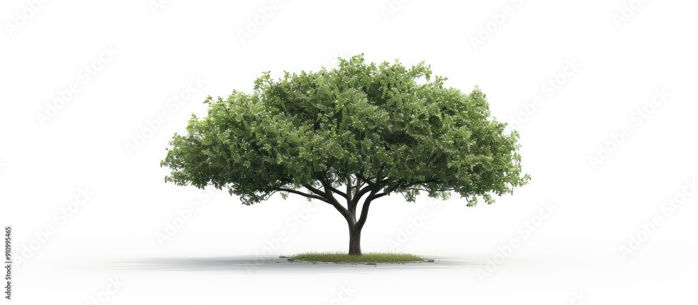 Poster High resolution tree isolated on a white background perfect for web and print media with ample copy space image