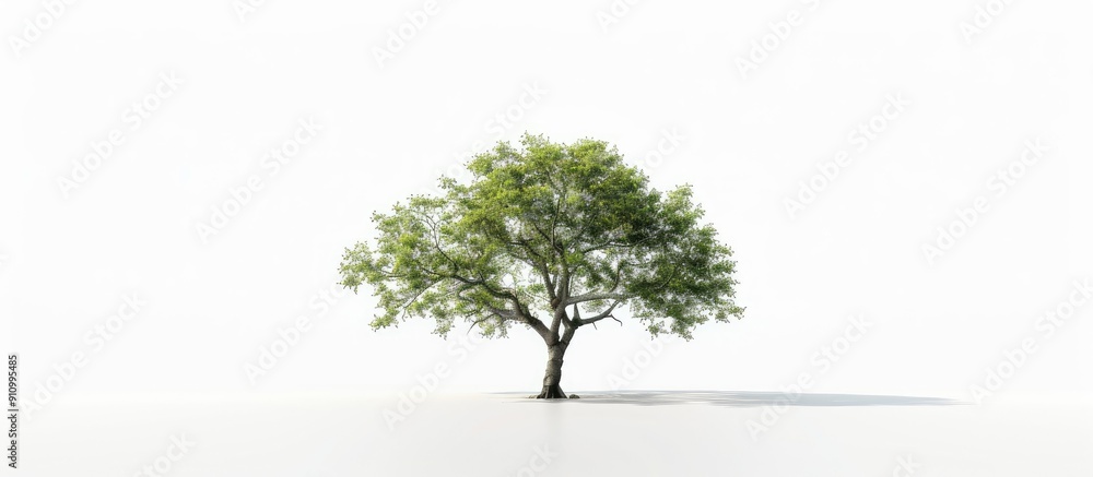 Poster High resolution tree isolated on a white background perfect for web and print media with ample copy space image