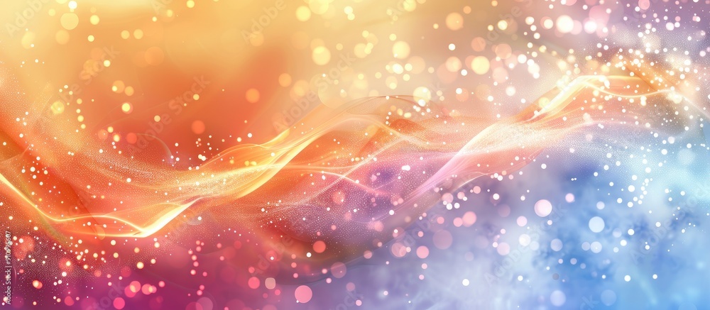 Poster A sparkly background with an abstract design and plenty of copy space image