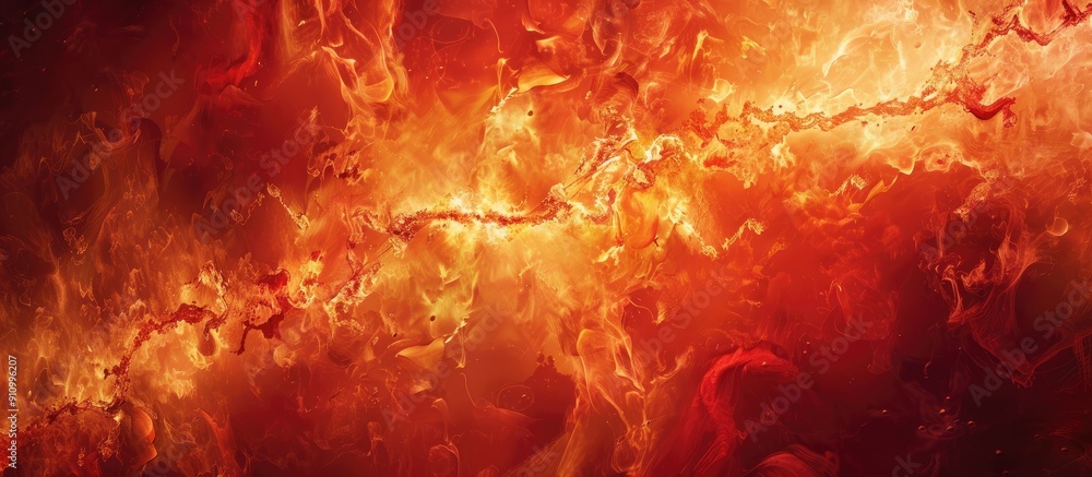 Poster Background with an abstract blaze fire flame texture providing copy space image