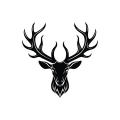 deer antler silhouette