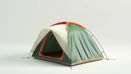 tent on white background