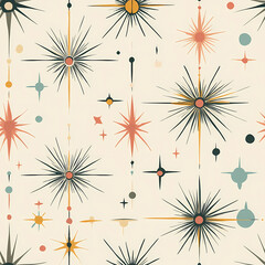 Starry Burst seamless pattern
