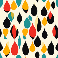 Abstract Drops seamless pattern