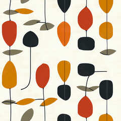Abstract Floral seamless pattern