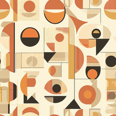 Abstract Geometric Art seamless pattern