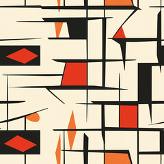 Abstract Geometry seamless pattern