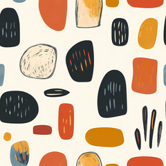 Abstract Shapes seamless pattern