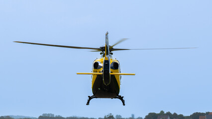 Helikopter von hinten