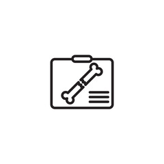 Chest X-Ray line icon. linear style sign for mobile concept and web design. Editable icon.