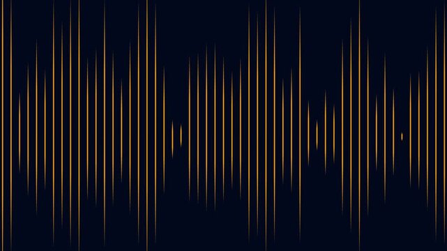 Microphone Voice Record icon with audio wave frequency digital animation. audio wave frequency.
