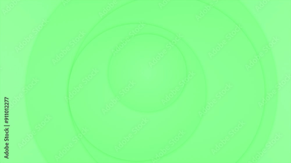 Poster green color circles moving pattern geometrical simple and elegant background