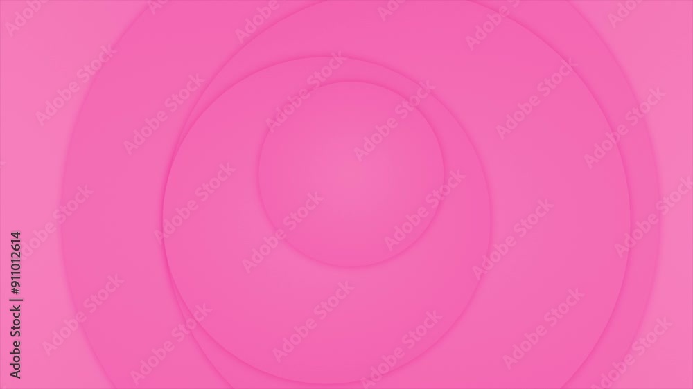 Poster pink color circles moving pattern geometrical simple and elegant background