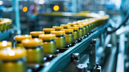 Obraz premium Product Standardization: High production volumes drive product standardization, simplifying manufacturing processes and reducing overall costs through uniformity. 