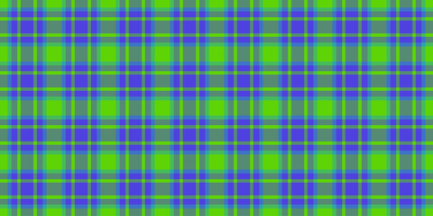 Asymmetric vector seamless background, funky plaid textile fabric. Famous check texture tartan pattern in mint and green colors.