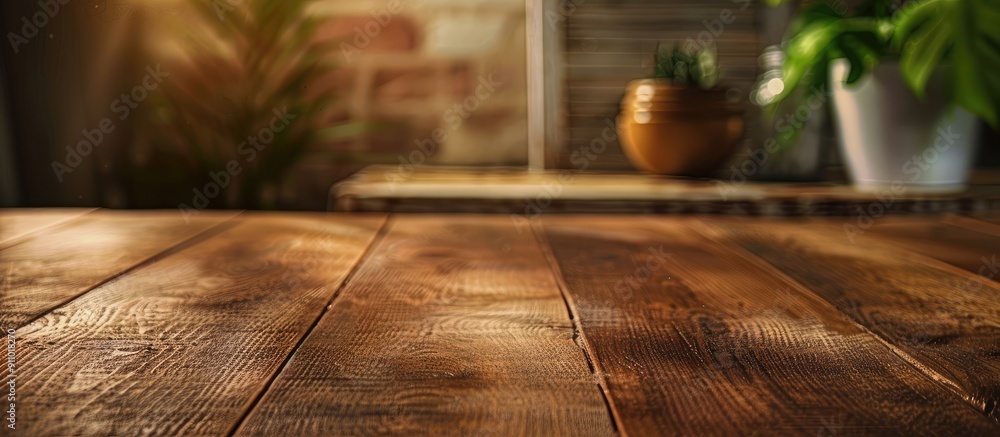 Poster wooden table with copy space image showcasing homemade part.