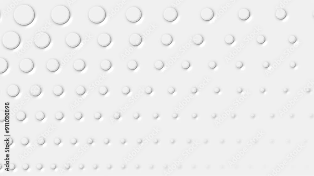 Aufkleber abstract dot circle pattern animated waving background looping animation.