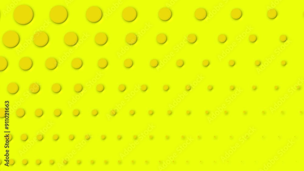 Aufkleber abstract dot circle pattern animated waving background looping animation.