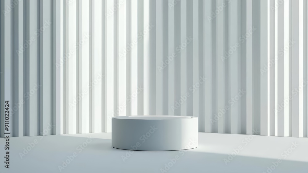 Poster minimal abstract scene background featuring a podium for product presentation