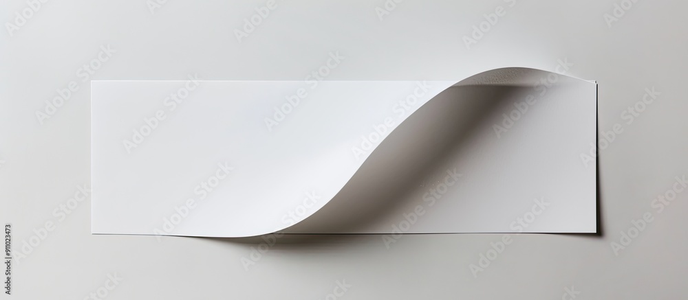 Poster isolated white sheet of paper with clipping path for copy space image.