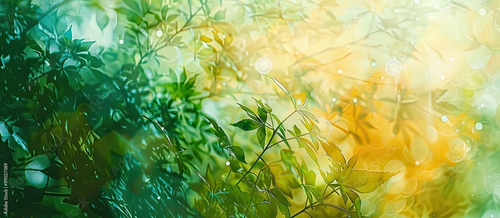 Poster nature-themed abstract and background with copy space image.