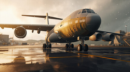 airplane at the airport