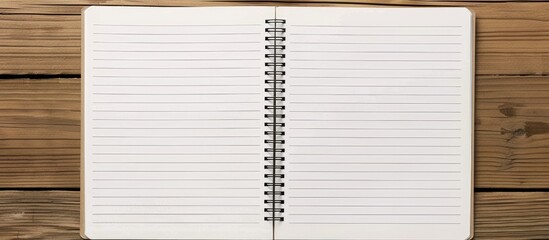 Notebook or notepad with lined paper and ample copy space image.