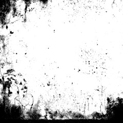 Distressed Wall Texture with Dust Particles - Grunge Background, Aged Surface, High-Contrast Design