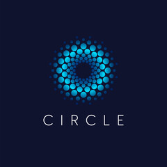 Vector logo design template. Circle abstract icon.