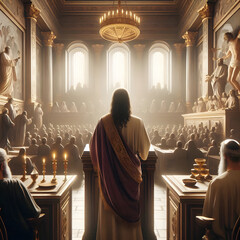 Jesus Christ Trial Before Sanhedrin