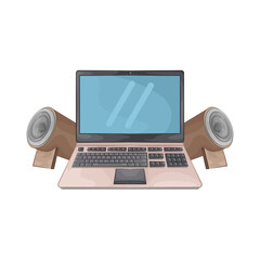 Illustration of laptop 