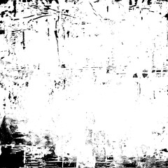 Monochrome Grunge Frame Texture - Black and White Design