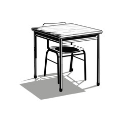 vector illustration of mascot icon in school