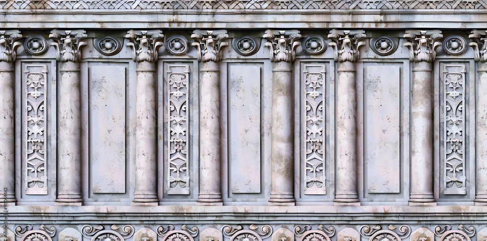 Poster greek architecture columns background