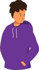 Sad teenager boy feeling upset, frustrated and depressed, having mental health problems