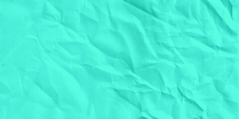 Horizontal crumpled empty paper template for posters and banners vector illustration. Garden green  color clean crumple paper texture.