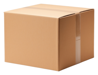 PNG Parcel box cardboard carton white background.
