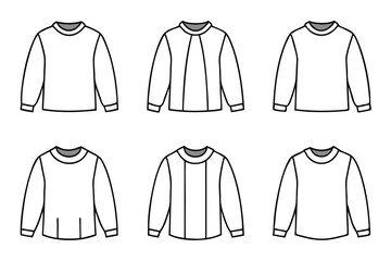 Sweater Line Art Illustration Bringing Comfort To Artistic Expression Styles