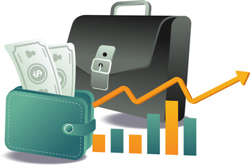 Businessman financial analysis
