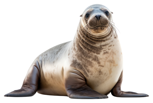 PNG Seal animal mammal white background.