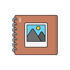 Scrapbook vector icon