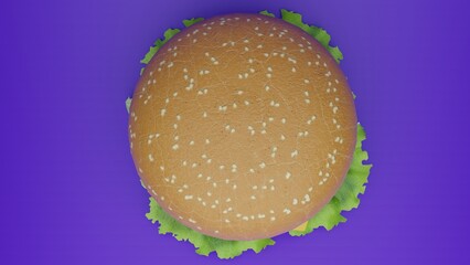 large size burger
